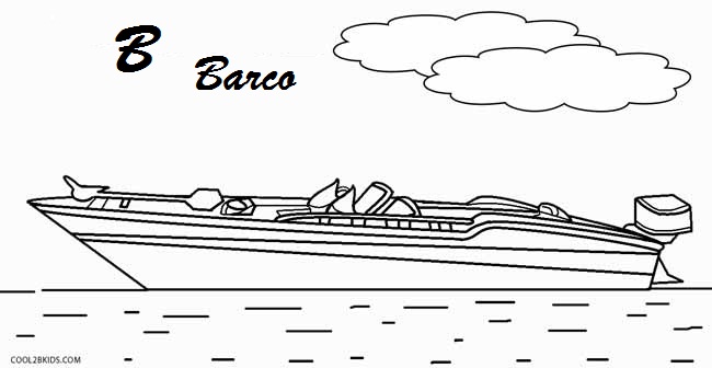 Dibujos de Barco para colorear - Páginas para imprimir gratis