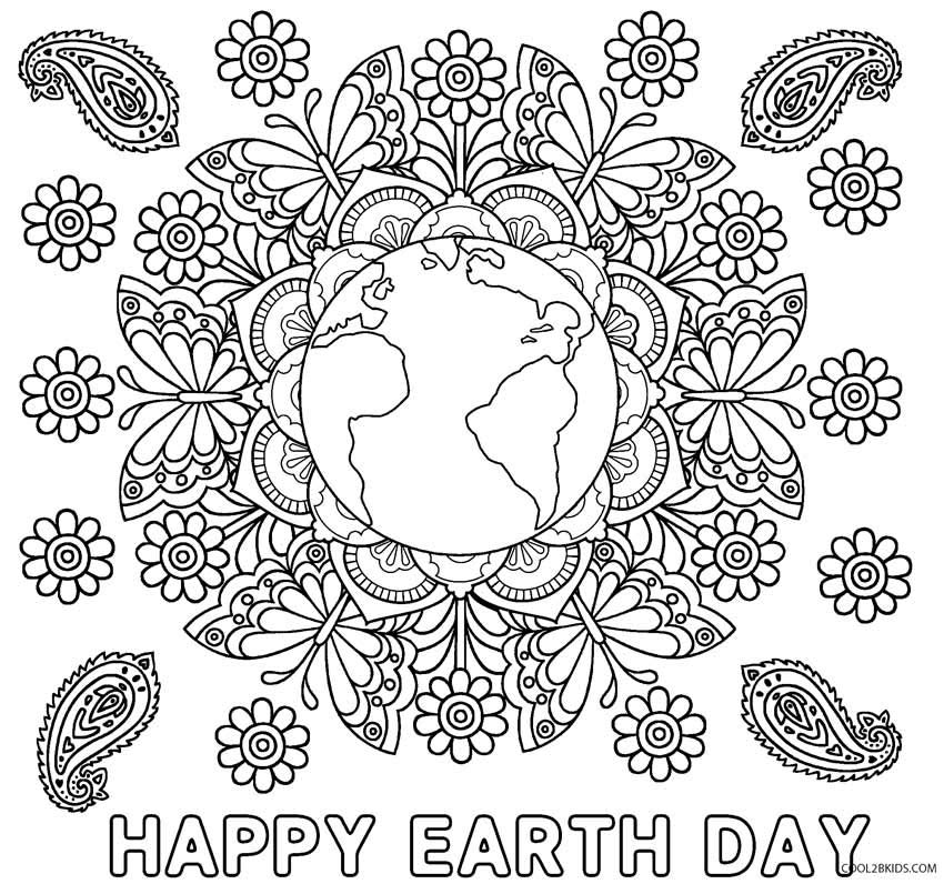 Free Printable Earth Day Coloring Pages For Kids