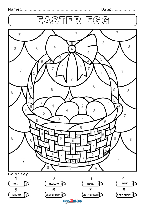 Free Color by Number Worksheets - Cool2bKids