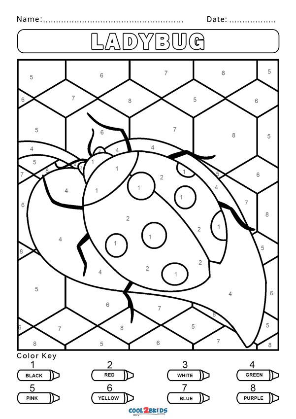 Free Color by Number Worksheets - Cool2bKids