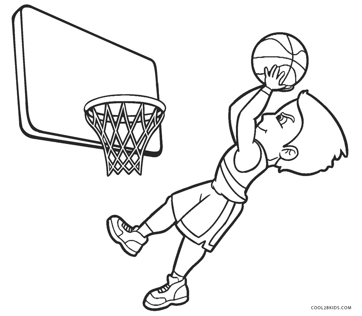 Download Free Printable Basketball Coloring Pages For Kids