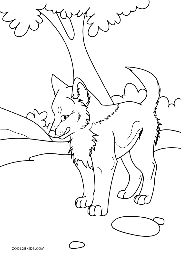 Free Printable Wolf Coloring Pages For Kids
