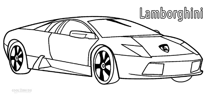  Dibujo de Lamborghini para colorear