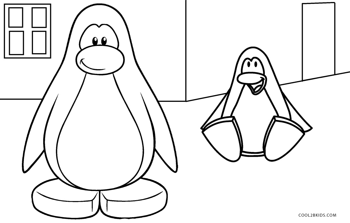 Free Printable Club Penguin Coloring Pages For Kids