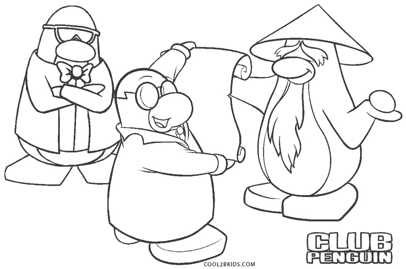 club penguin ninja coloring pages