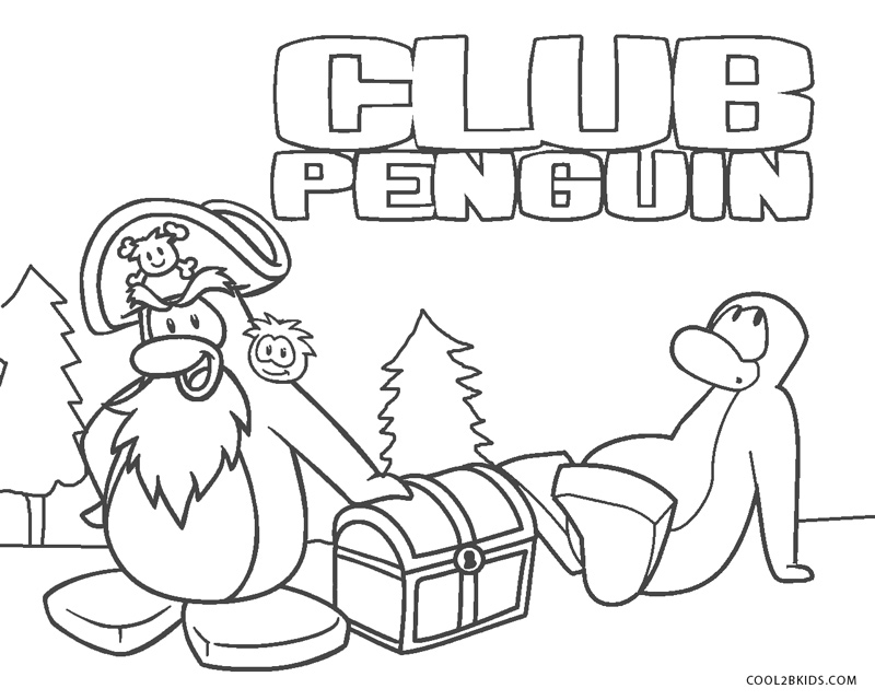 club penguin coloring pages and printables