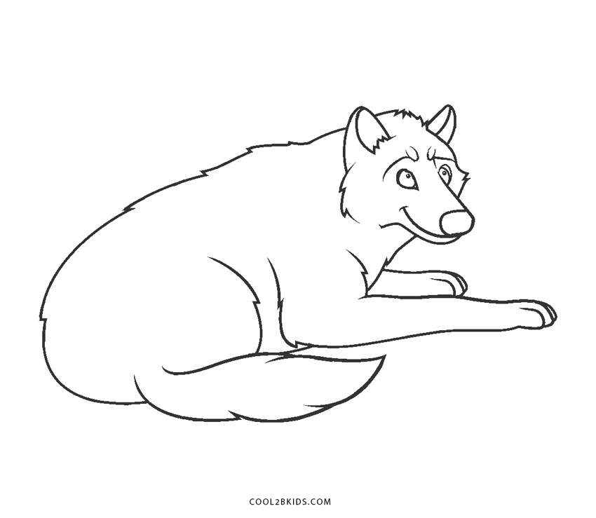  Dibujos de Lobos para colorear