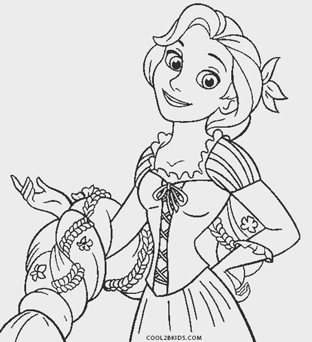 Dibujos De Rapunzel Para Colorear Paginas Para Imprimir Gratis