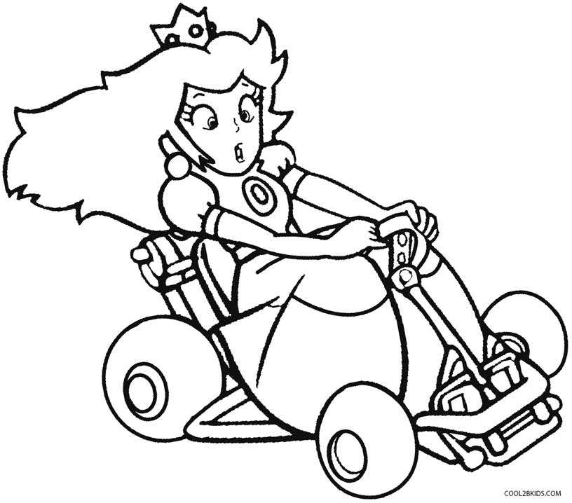 Dibujos de Princesa peach para colorear - Páginas para imprimir gratis