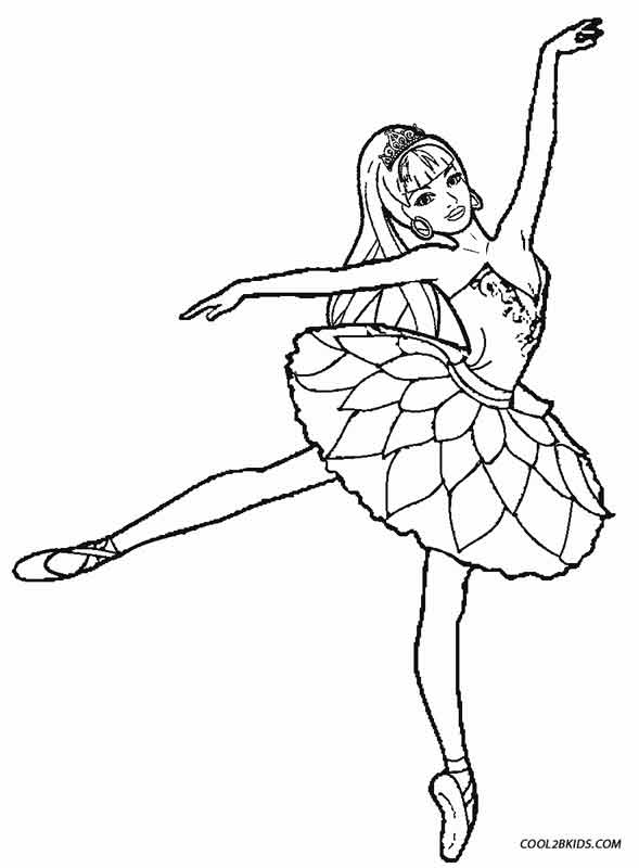 Dibujo de Ballet para colorear - Páginas para imprimir gratis