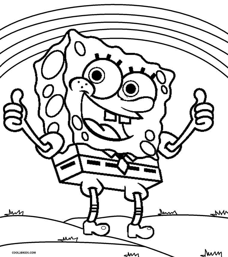 Dibujos de Bob Esponja para colorear - Páginas para imprimir gratis