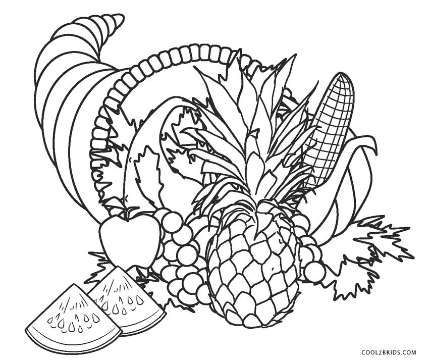 Dibujos de Frutas para colorear - Imagenes para imprimir gratis - Cool2bKids