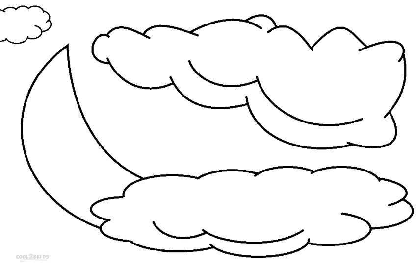 Dibujos De Nube Para Colorear Paginas Para Imprimir Gratis