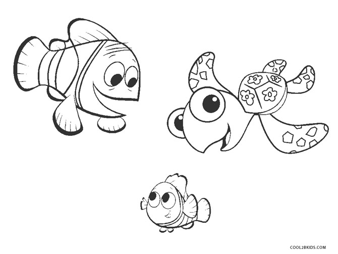 Dibujos de Nemo para colorear - Páginas para imprimir gratis