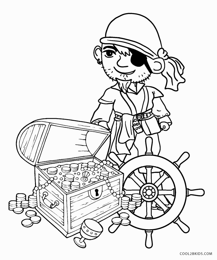 Free Printable Pirate Coloring Pages