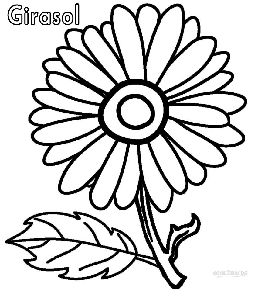 Dibujos de Girasol para colorear - Páginas para imprimir gratis