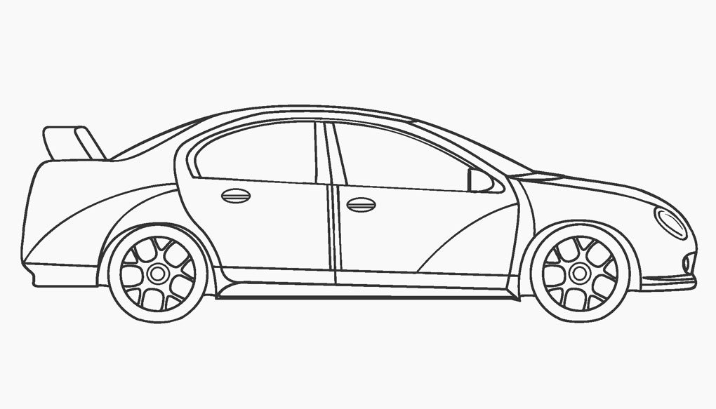 Dibujos de coches de carreras para colorear - Páginas para imprimir gratis