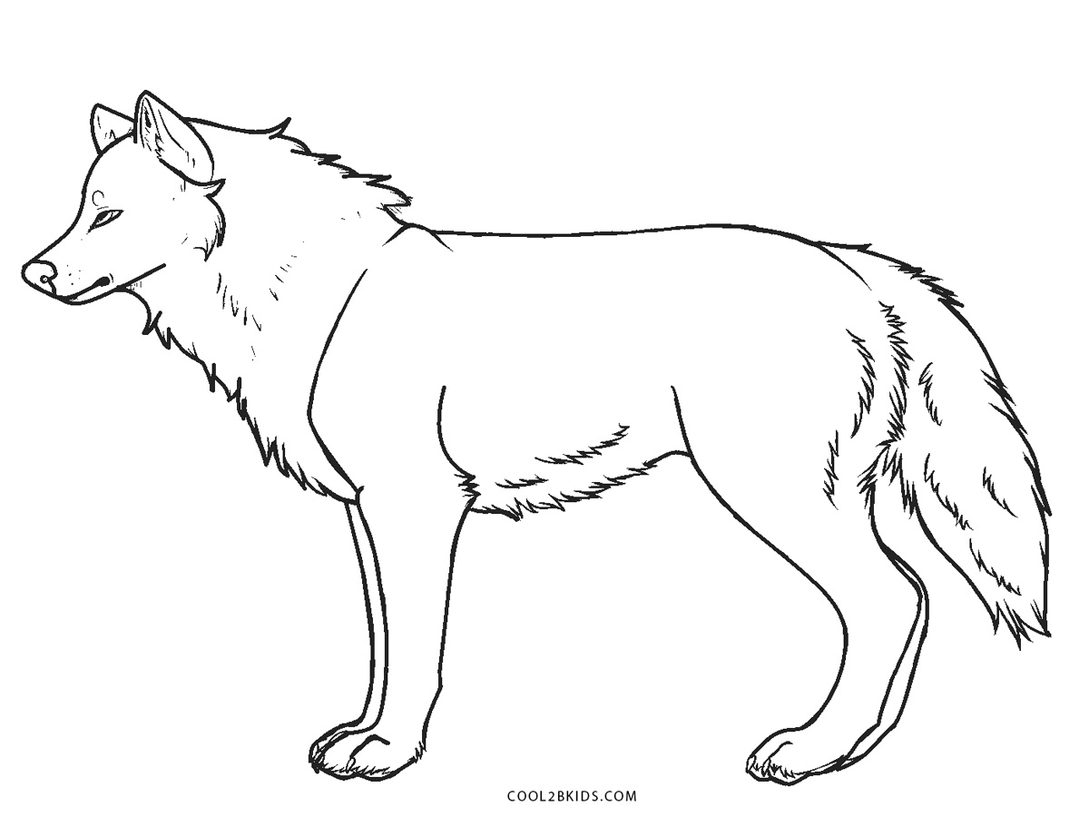 Dibujos de Lobos para colorear - Páginas para imprimir gratis