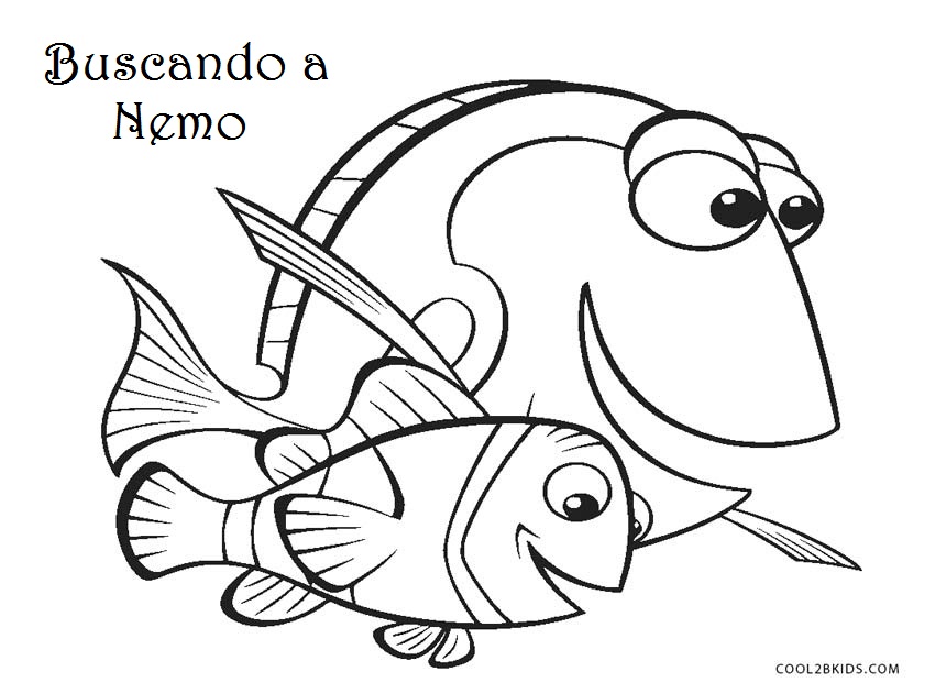 Dibujos de Nemo para colorear - Páginas para imprimir gratis