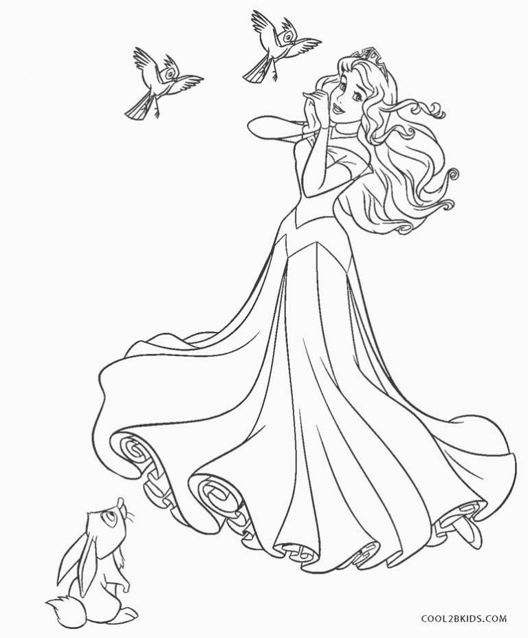Dibujos De Bella Durmiente Para Colorear E Imprimir Dibujos Colorearcom