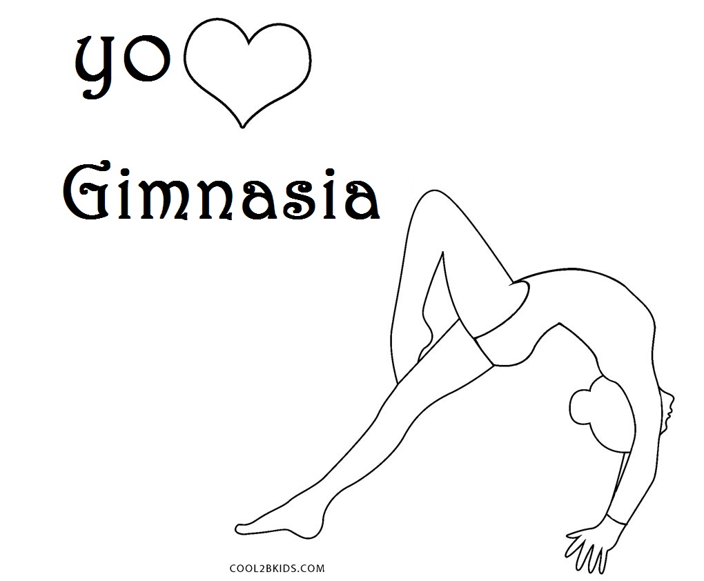 Dibujos de Gimnasia para colorear - Páginas para imprimir gratis