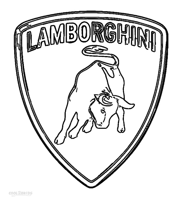 Dibujo de Lamborghini para colorear - Páginas para imprimir gratis