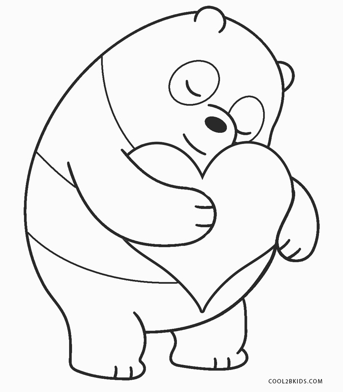 Dibujo de Oso Panda para pintar