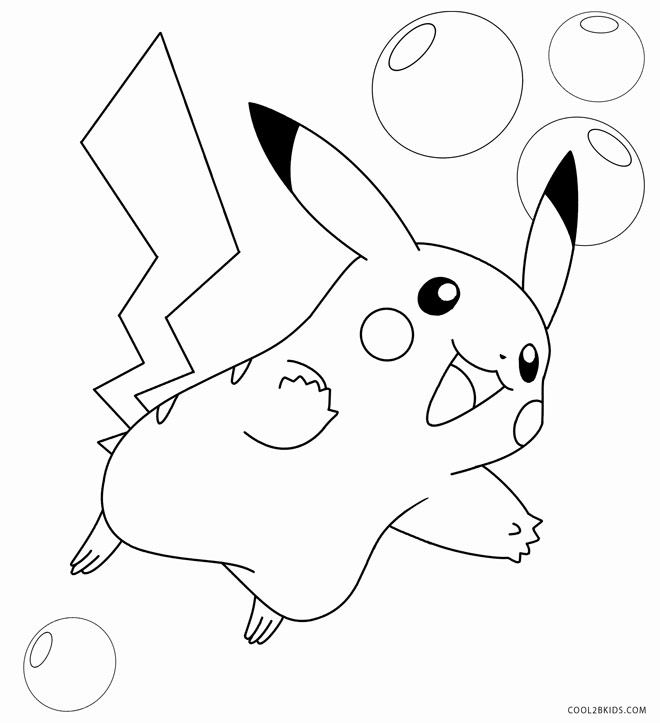 ▷ Dibujos Pikachu para dibujar, imprimir, colorear y recortar