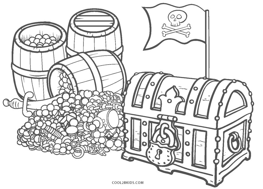 coloring book pages for pirates