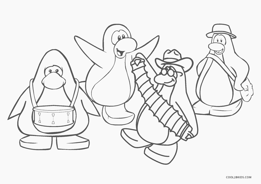 club penguin ninja coloring pages