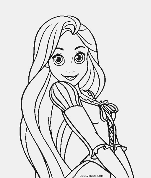 Dibujos de Rapunzel para colorear - Páginas para imprimir gratis