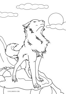 angry anime wolves coloring pages