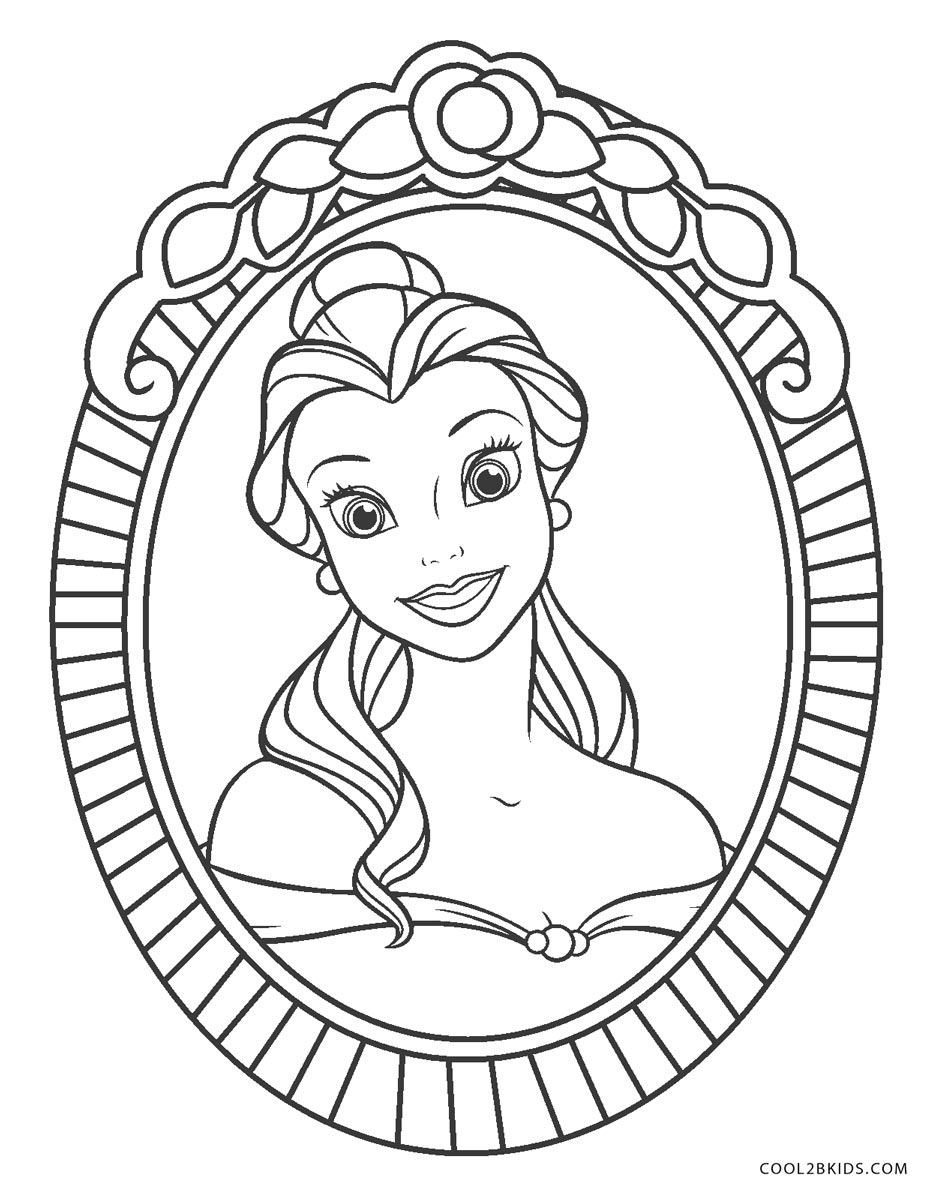 Download Free Printable Beauty and the Beast Coloring Pages For Kids