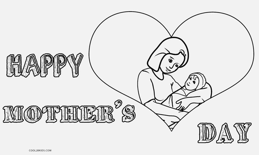 Dibujos de Día de la Madre para colorear - Páginas para imprimir gratis