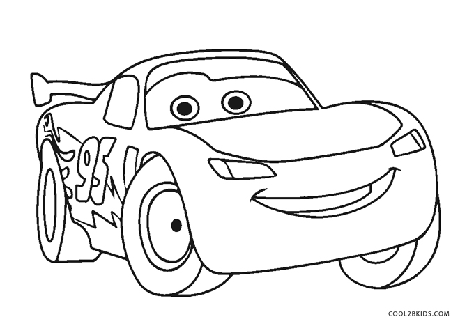 Lightning Mcqueen Coloring Pages Free Online