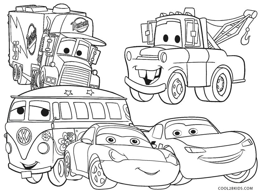 Printable Coloring Pages Lightning Mcqueen