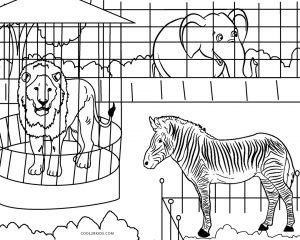 free printable zoo coloring pages for kids