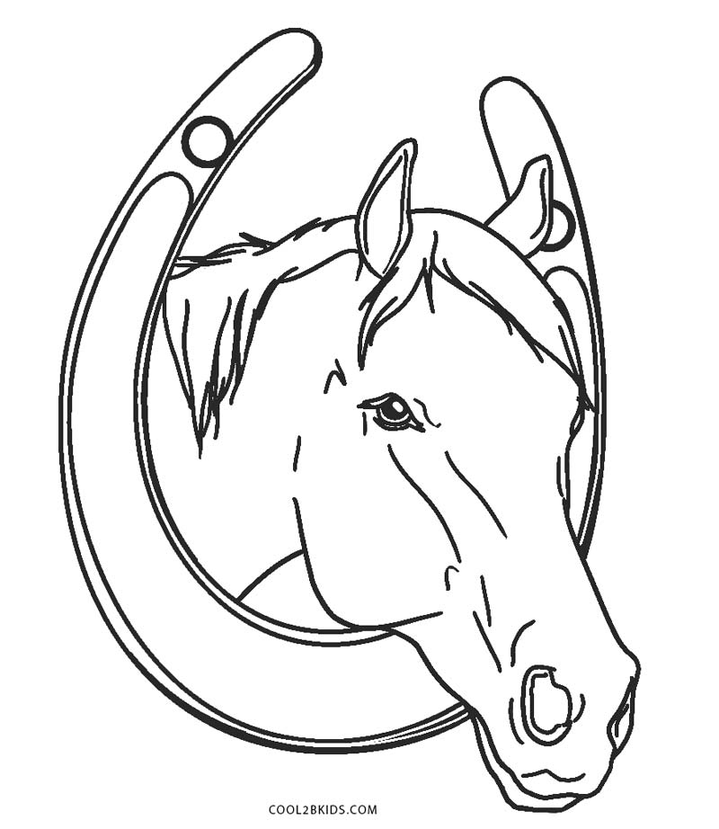 Desenhos para colorir de desenho de um cavalo sorrindo para