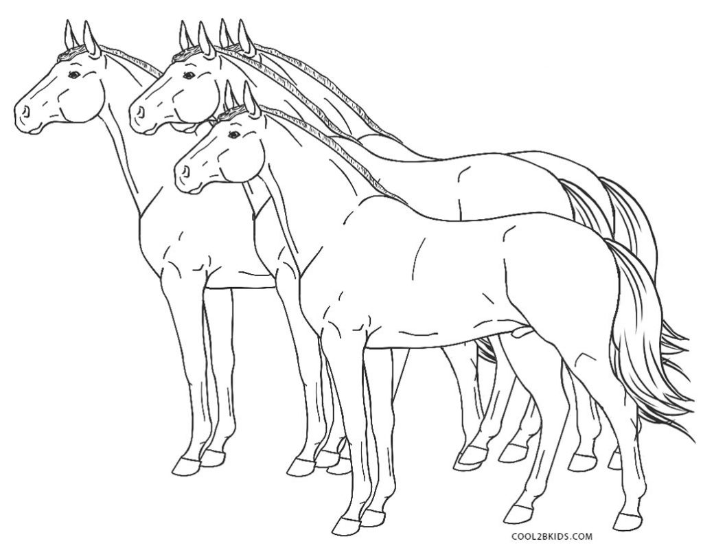 Desenhos de Cavalo para colorir Páginas
