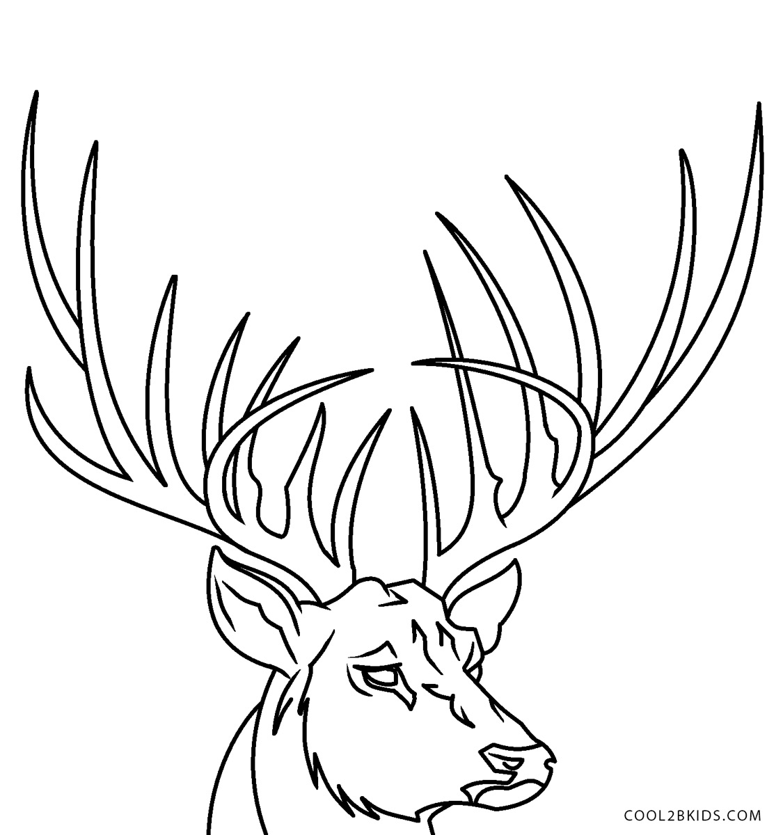 Deer Antlers Coloring Pages