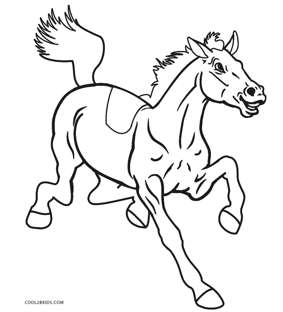 Desenho de cabeça de cavalo para colorir