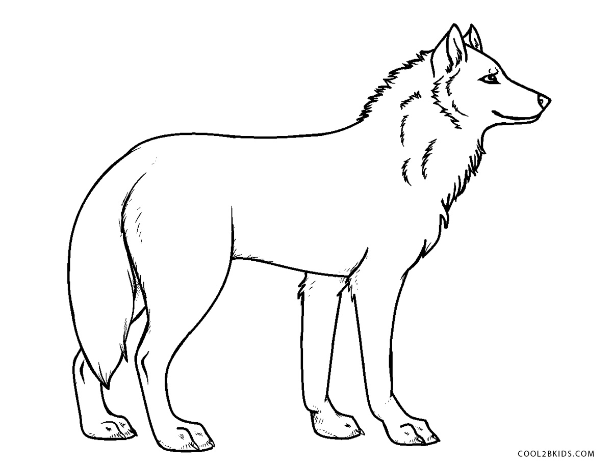 Desenhos para colorir de lobos fofos - imprimíveis grátis e fáceis