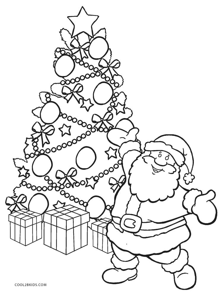 Desenhos de Arvore de Natal para colorir - Páginas para impressão grátis