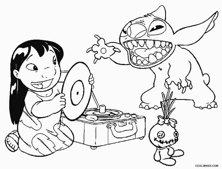 Apostila com desenhos para colorir Lilo Stitch/ pintar infantil