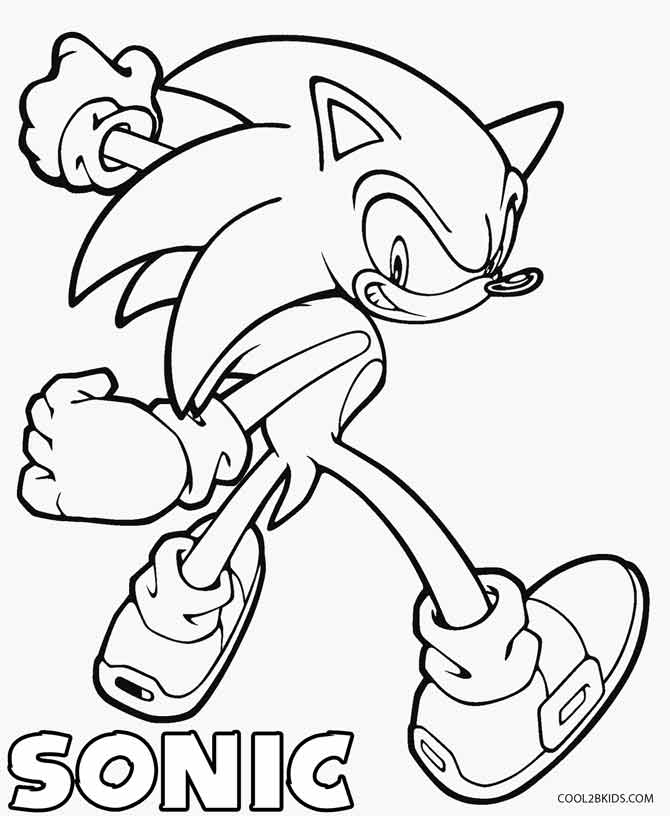 ▷ Desenhos de Sonic para colorir