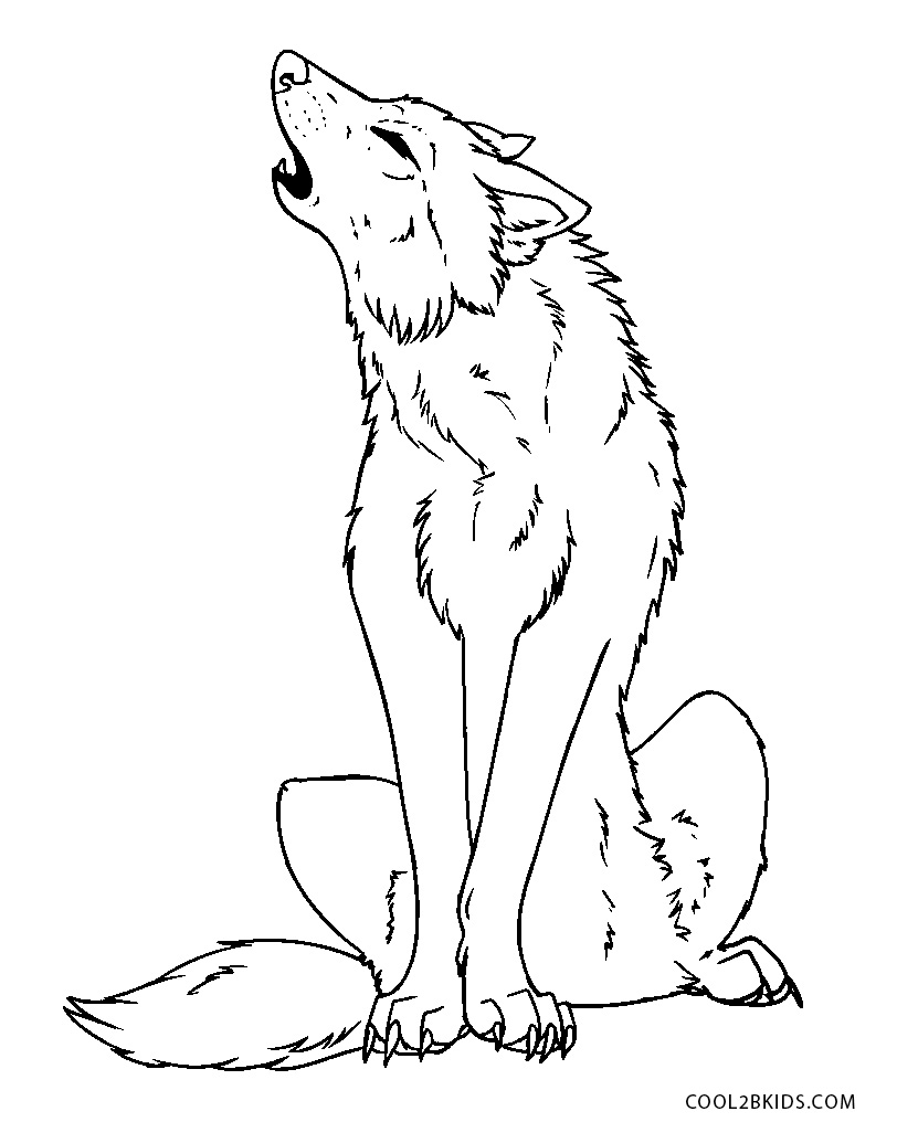 Desenhos para colorir de lobos fofos - imprimíveis grátis e fáceis