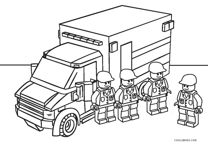 ▷ Desenhos de Lego para colorir