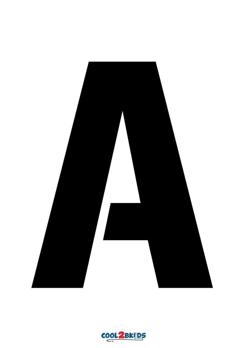 Letter Stencil Silhouette