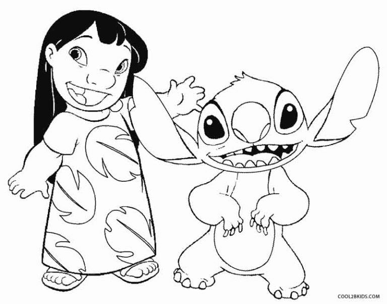Desenhos de Lilo e Stitch para colorir Páginas para impressão grátis