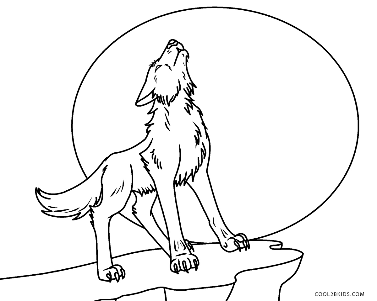 Desenhos para colorir de desenho de um lobo para colorir online  